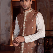 EARTHY ELEGANCE WAISTCOAT/KURTA TROUSER
