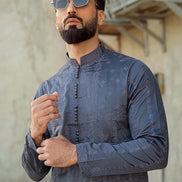 MEN ON GREY