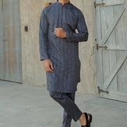 MEN ON GREY